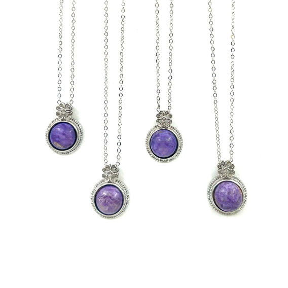 Charoite Stone Pendant