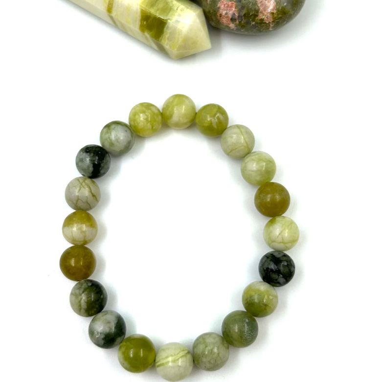 Flower Jade Bracelet